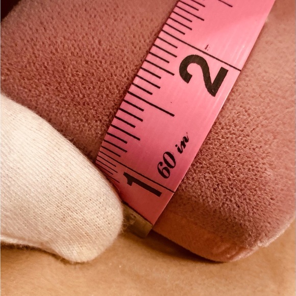 Calame pale rose velvet gift jewelry box, for ring or cuff links - Picture 9 of 11